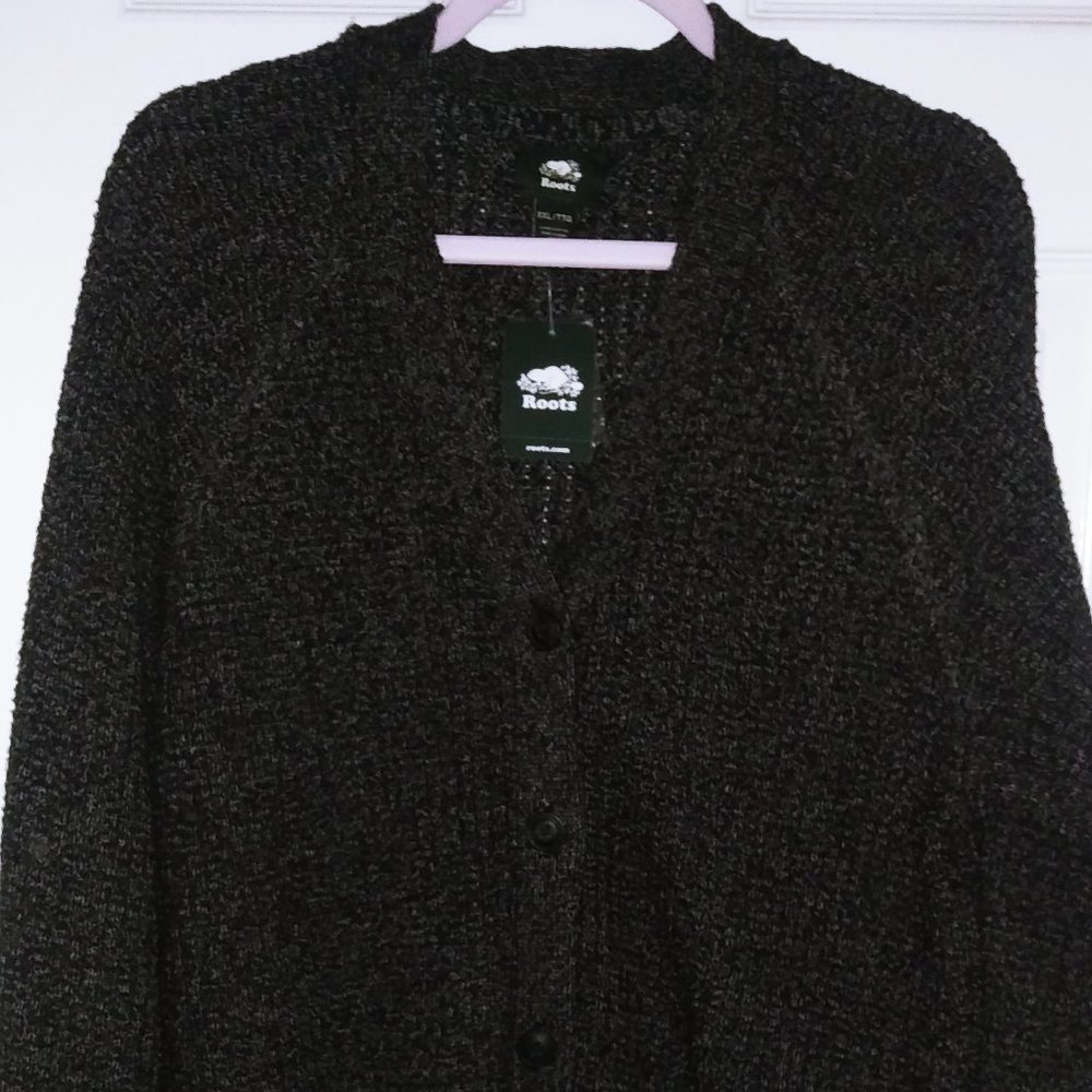 Roots Snowy Fox Button Cardigan XXL
